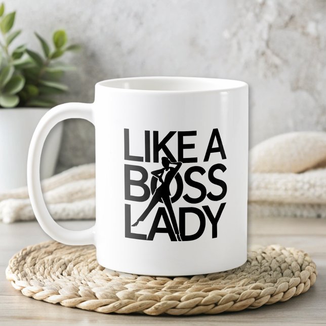 Modern Like a Boss Lady Coffee Mug (Creator Uploaded)