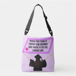 Modern Lilac & Purple Humour Quote Gift For Lawyer Crossbody Bag