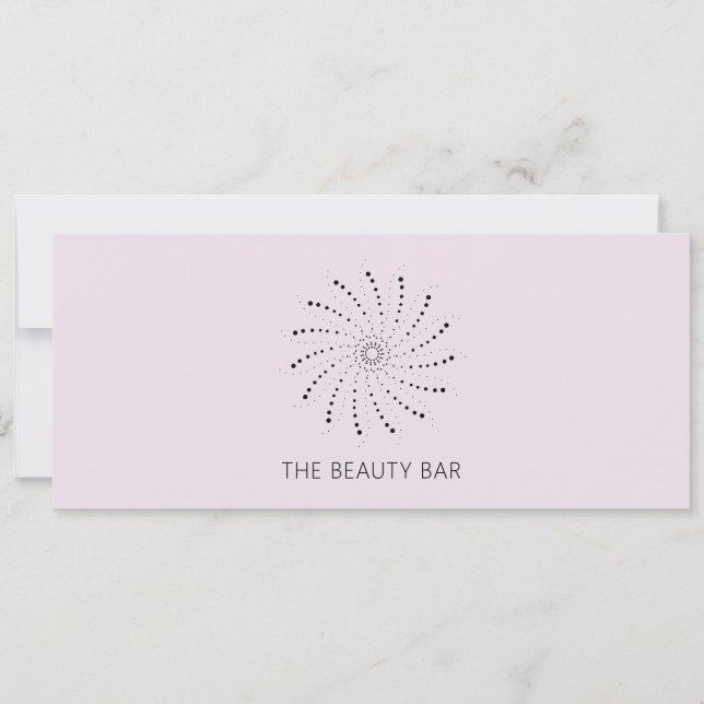 Modern Lilac Spiral Dot Elegant Gift Certificate (Front)
