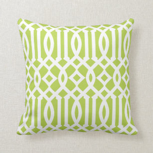 lime green throws and cushions