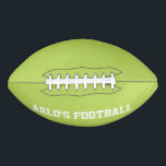 Modern Lime Green Personalised Kid's Football American Football<br><div class="desc">The Modern Lime Green Personalised Kid's Football is designed to be found on a green field effortlessly allowing for more fun time playing and locating a child's football in a grouping of kids' footballs at practice.</div>