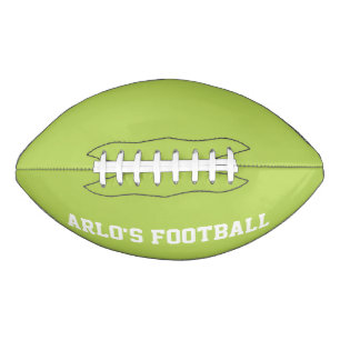 Modern Lime Green Personalised Kid's Football American Football