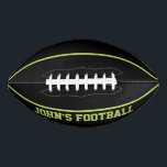 Modern LimePersonalized Kid's  Football American Football<br><div class="desc">The Modern Lime Personalised Kid's Football is designed to be found on a green field effortlessly allowing for more fun time playing and locating a child's football in a grouping of kids' footballs at practice.</div>