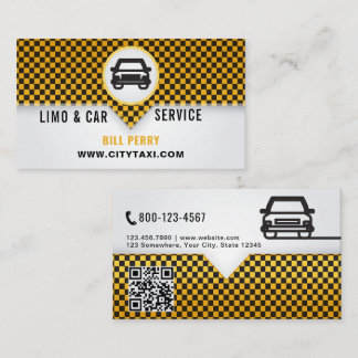 Modern Limo & Car Service Logo Design Business Card