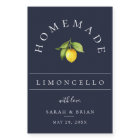 Modern Limoncello Blue Mini Beverage Label