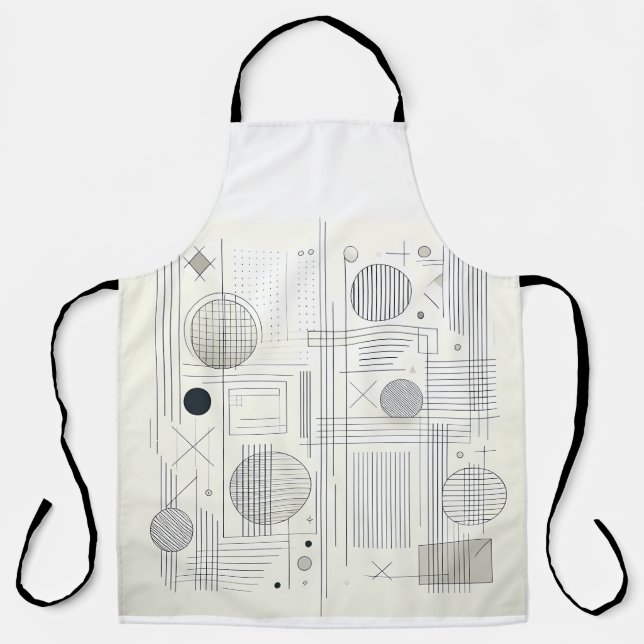 Modern Linear Geometry Apron (Front)