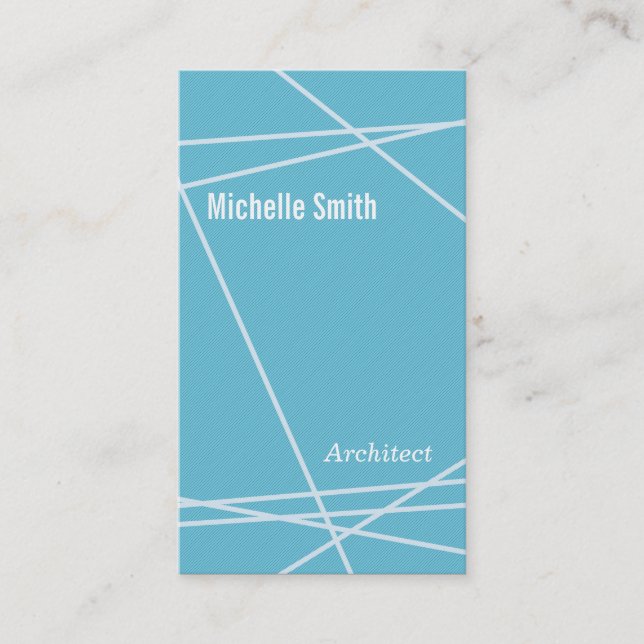 Modern Lines Business Card (Front)