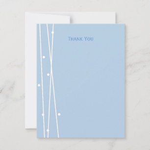 Modern Lines & Dots Thank You Card