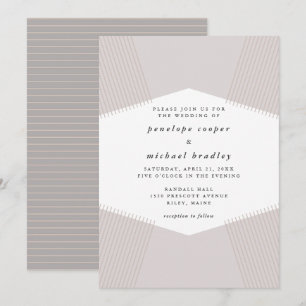 Modern Lines Wedding Invitation