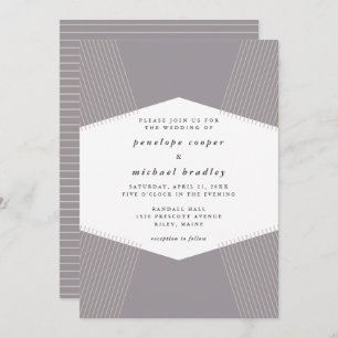 Modern Lines Wedding Invitation