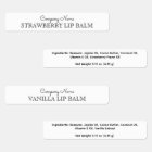 Modern Lip Balm Company Name Ingredient Custom