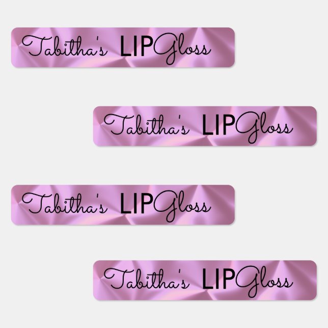 Modern Lip Gloss Pink Foil Branding Packaging   (Group)