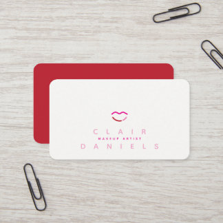 Modern Lips Beauty Logo | Editable Colour | Business Card