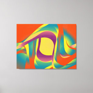 Modern liquid abstraction canvas print