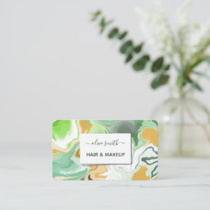 Modern Liquid Art Acrylic Business Card – Vibrant 