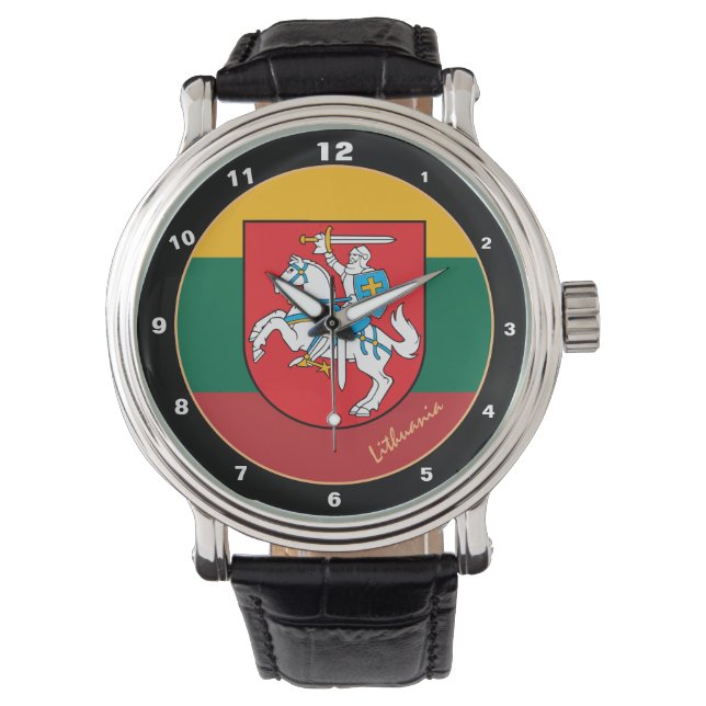 Modern Lithuania Knight & Lithuanian Flag / Design Watch (Front)