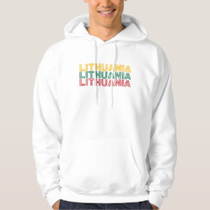 Modern Lithuania Lietuva Flag Country Souvenir Hoodie