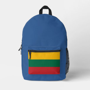 Modern Lithuania Lietuva Flag Country Souvenir  Printed Backpack