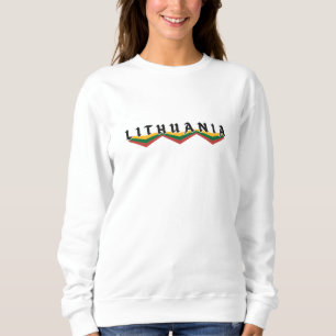 Modern Lithuania Lietuva Flag Country Souvenir Sweatshirt