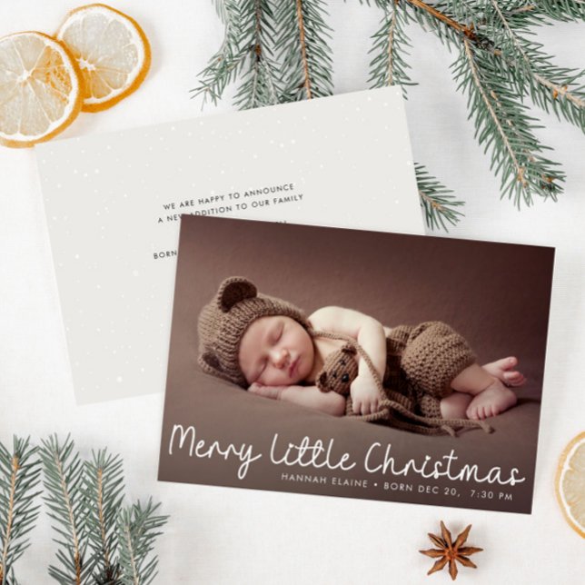 modern little christmas birth announcement (Creator Uploaded)