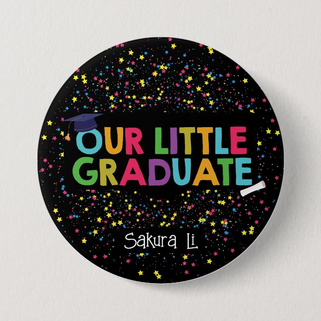 Modern Little Graduate button (Front)
