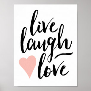 Modern Live, Laugh, Love Print (8.5x11)