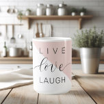 Modern Live Love Laugh Positive Motivation Quote Coffee Mug<br><div class="desc">Modern Live Love Laugh Positive Motivation Quote</div>