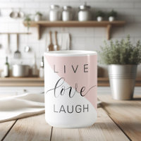 Modern Live Love Laugh Positive Motivation Quote