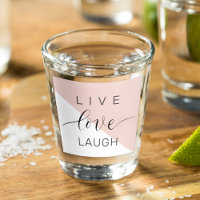 Modern Live Love Laugh Positive Motivation Quote