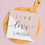 Modern Live Love Laugh Positive Motivation Quote Tea Towel<br><div class="desc">Modern Live Love Laugh Positive Motivation Quote</div>