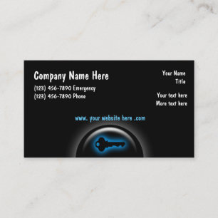 Modern Locksmith Business Cards