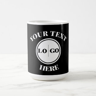 Modern Logo and Text Business Coffee Mug