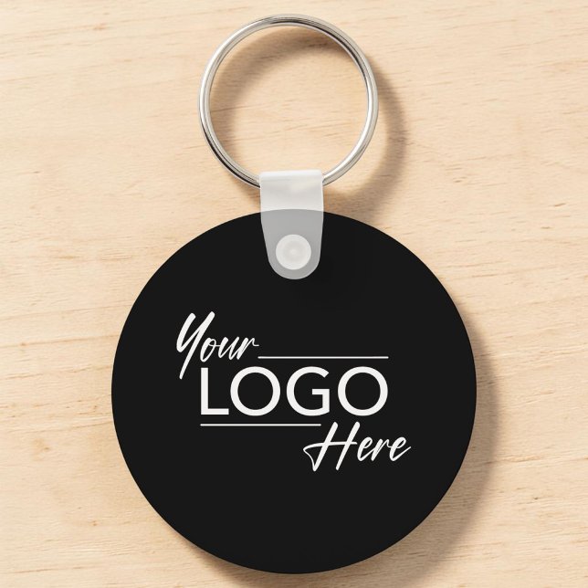 Modern Logo Black Key Ring (Modern Logo Black Keychain)