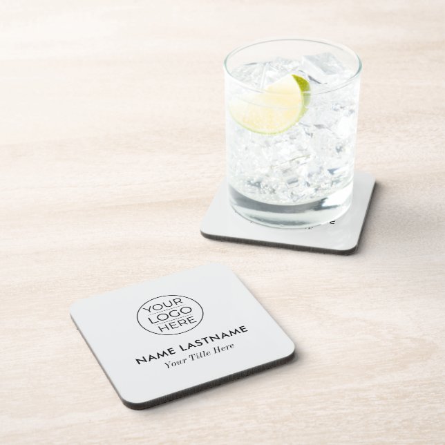 Modern Logo Business Coaster (Right Side)