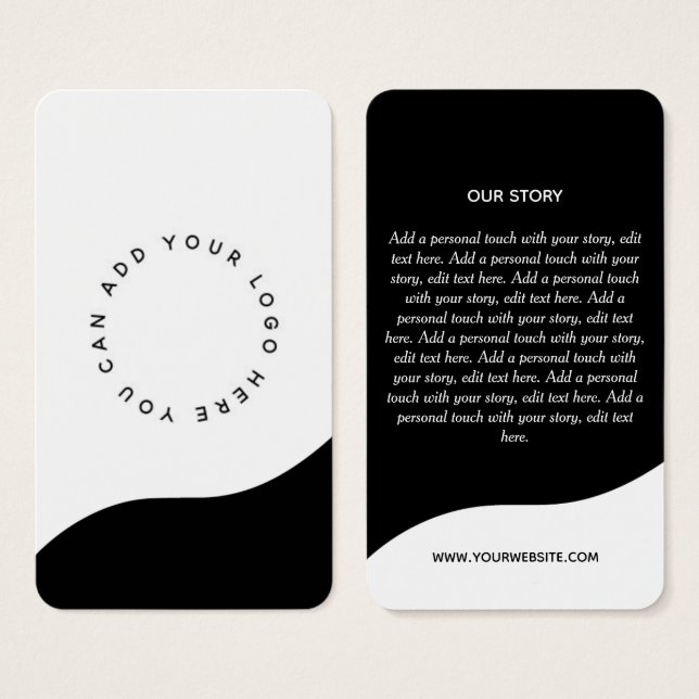 Modern Logo  Business Hang Tag (Front & Back)