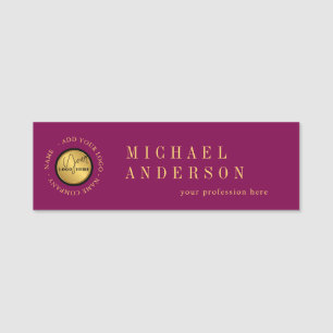 Modern Logo Corporate Professional Employee Name Tag