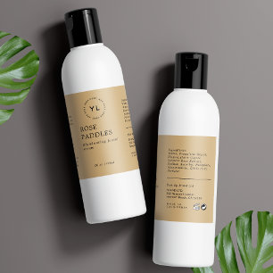 Modern Logo Cosmetic Bottle Label