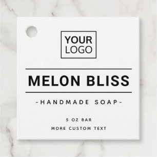 Modern logo custom colour square product label