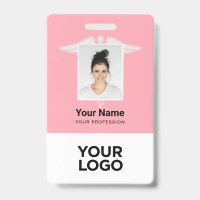 Modern Logo Employee Doctor Nurse Photo Name ID