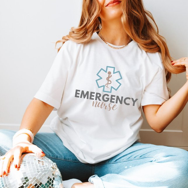 Modern Logo gifts for ER Nurses The Star of Life T-Shirt (Creator Uploaded)