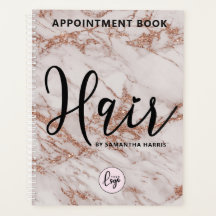 Modern Logo Hairstylist Appointment Book