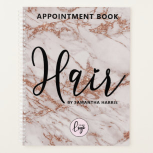 Modern Logo Hairstylist Appointment Book Planner