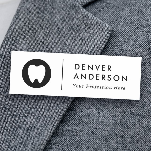 Modern logo, name  and title name tag (Modern logo, name and title name tag)