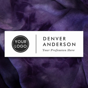 Modern logo, name  and title name tag