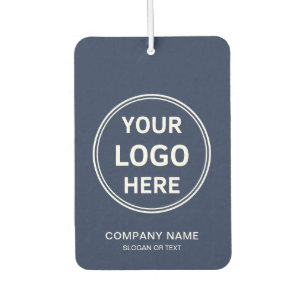 Modern Logo Navy Blue Business Corporate Car Air Freshener