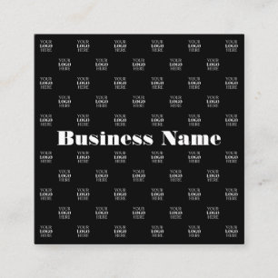 Modern Logo or Design Pattern with Any Image  Square Business Card