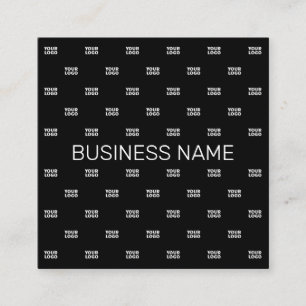 Modern Logo or Design Pattern with Any Image  Square Business Card