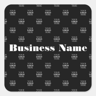 Modern Logo or Design Pattern with Any Image  Square Sticker