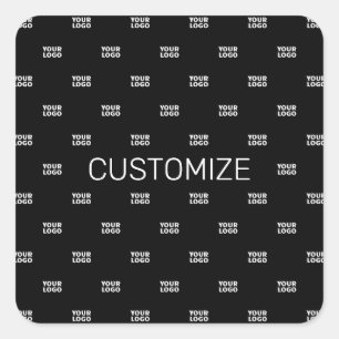 Modern Logo or Design Pattern with Any Image  Square Sticker