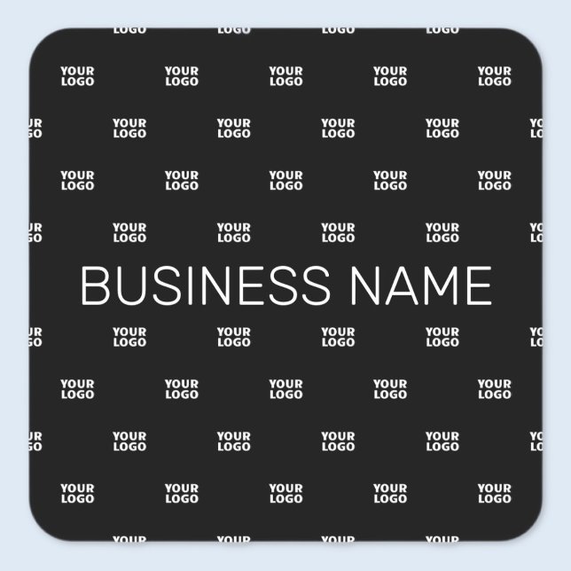 Modern Logo or Design Pattern with Any Image  Square Sticker (Creator Uploaded)